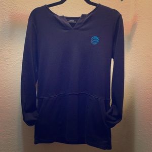 AT&T long sleeved tunic with pockets